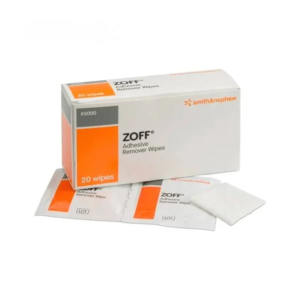 Zoff Adhesive Remover Wipes - Pack of 20